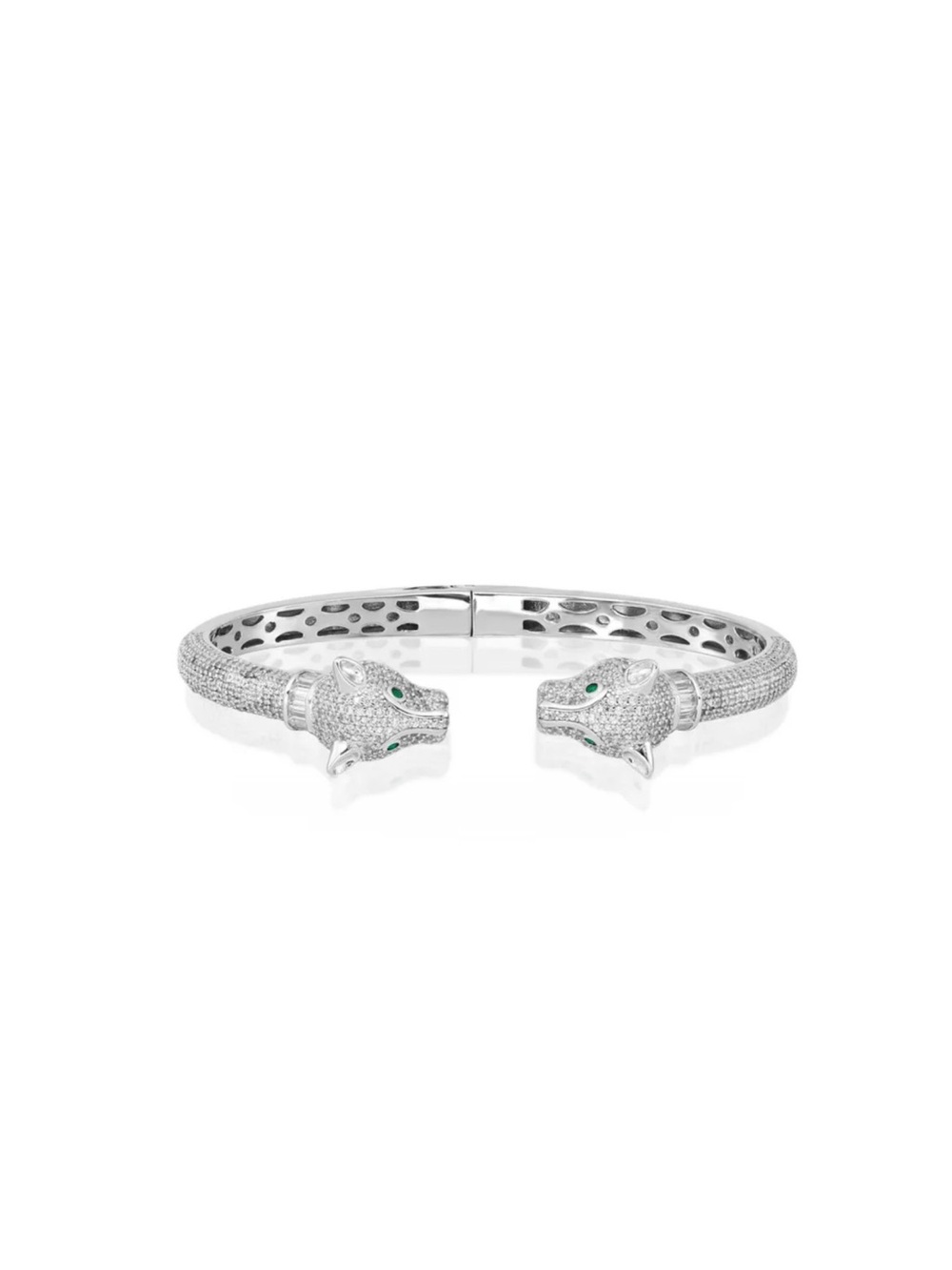 Cubic Zirconia Lioness Cuff Bracelet